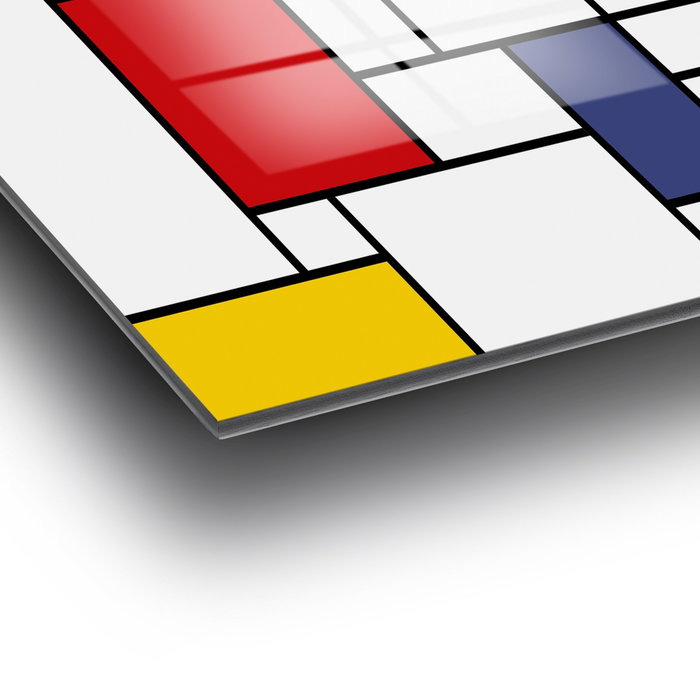 Wallity Cuadro Decorativo de Vidrio Templado Piet Mondrian 70 x 100 cm Wallity Cuadro Decorativo de Vidrio Templado Piet Mondrian 70 x 100 cm